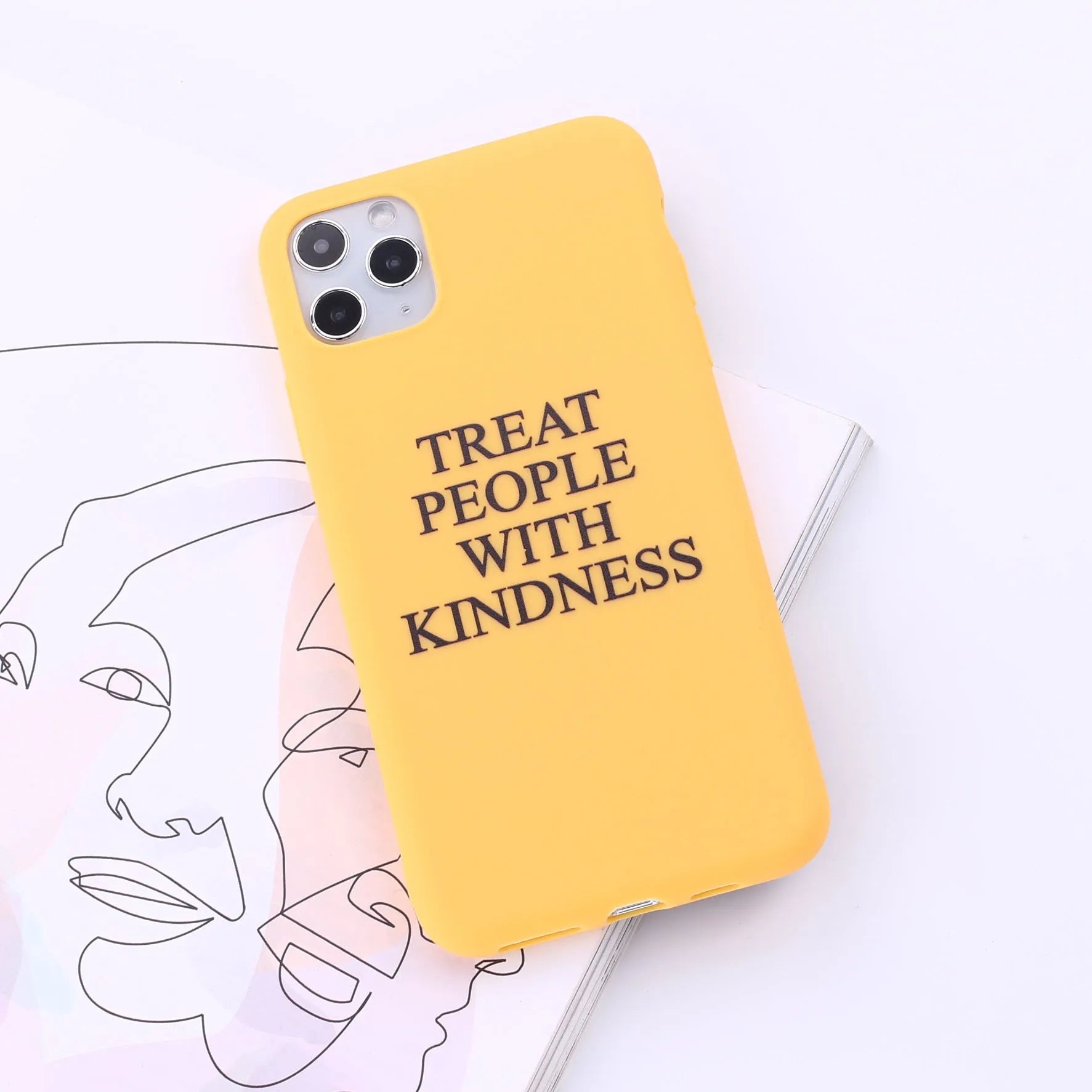 Printed TPU back cover phone case for iPhone and Samsung models in assorted colours.