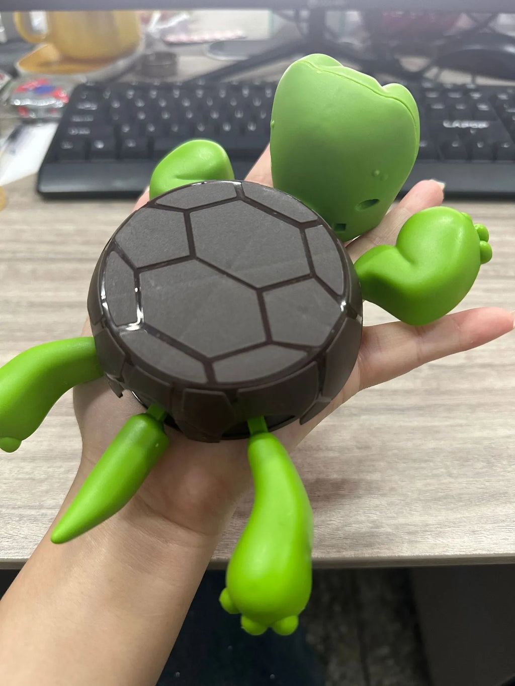 ABS turtle coaster in light green dark green wheat starch or yellow colours