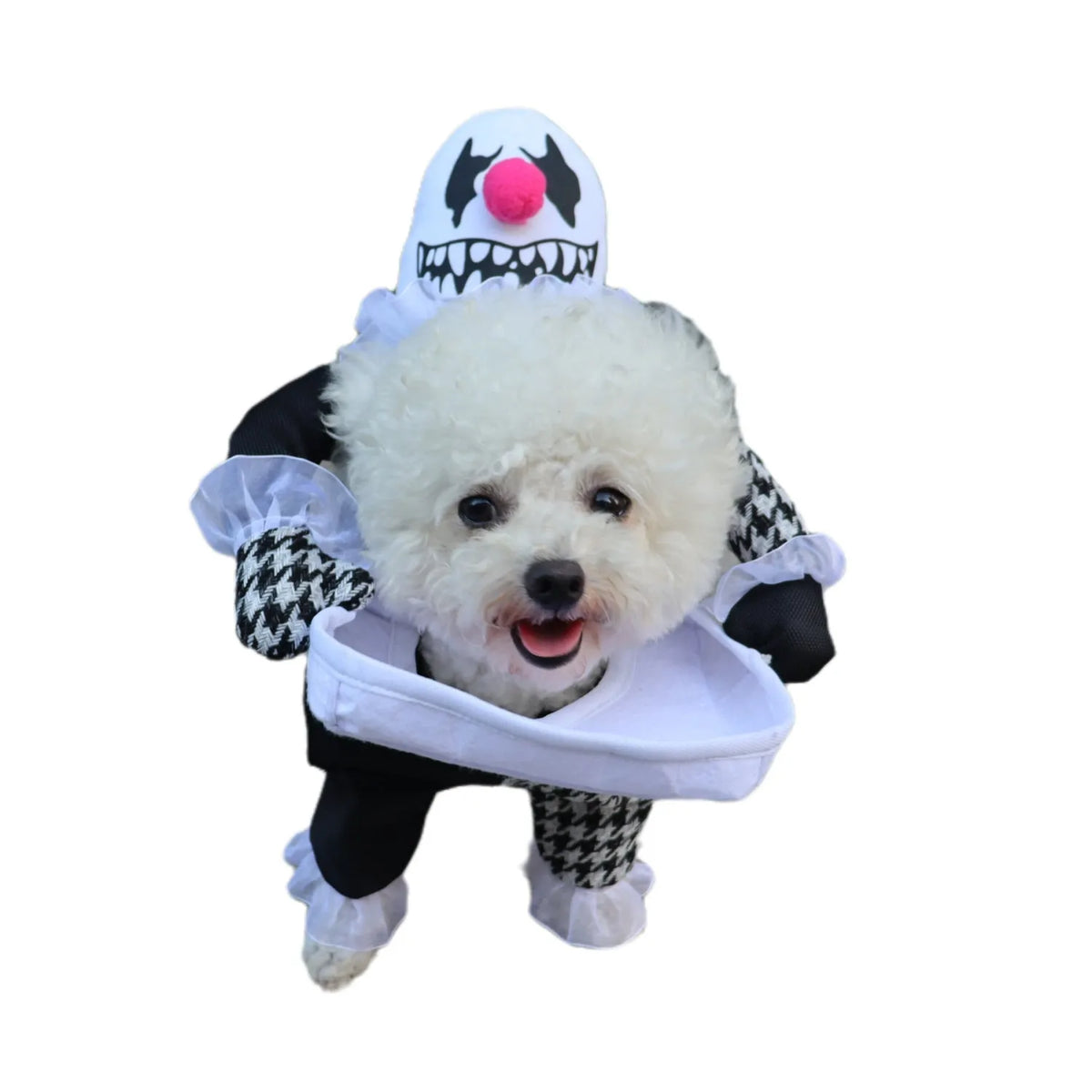 Pet Halloween costume demon transformation in big devil colour, cloth, sizes S and L