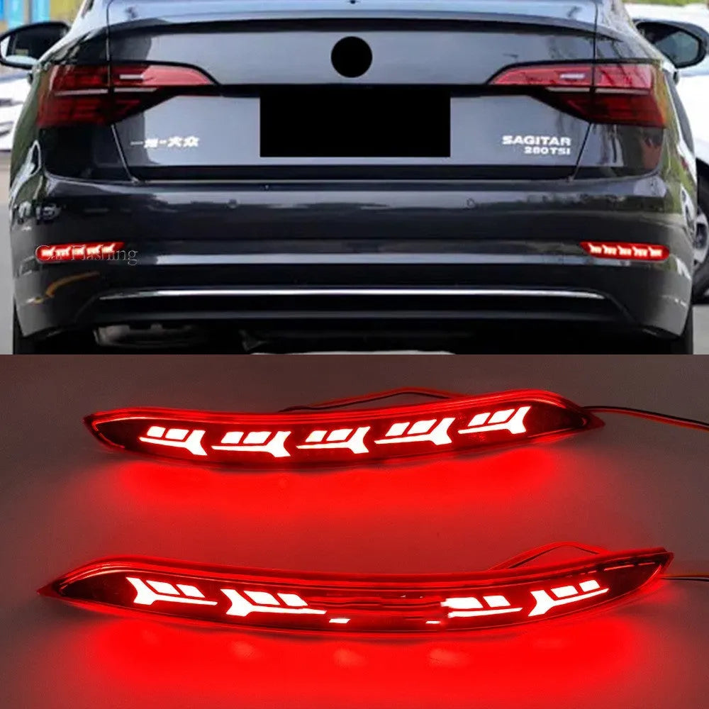 Volkswagen Sagitar rear bumper LED light with flowing water scan effect for 2019-2021 models