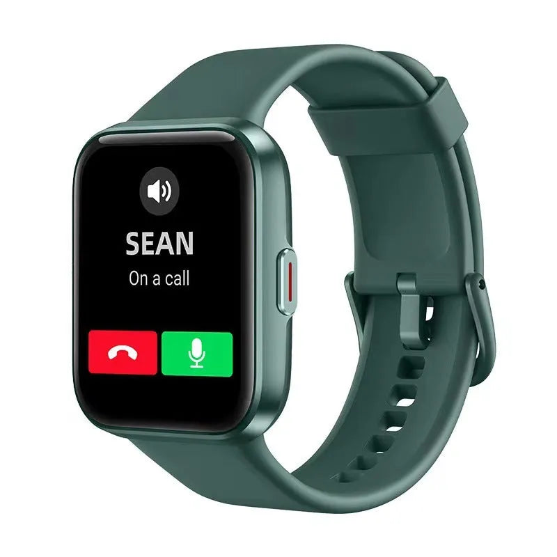 Smart watch with Bluetooth calling functionality in black, blue, green or pink colour options