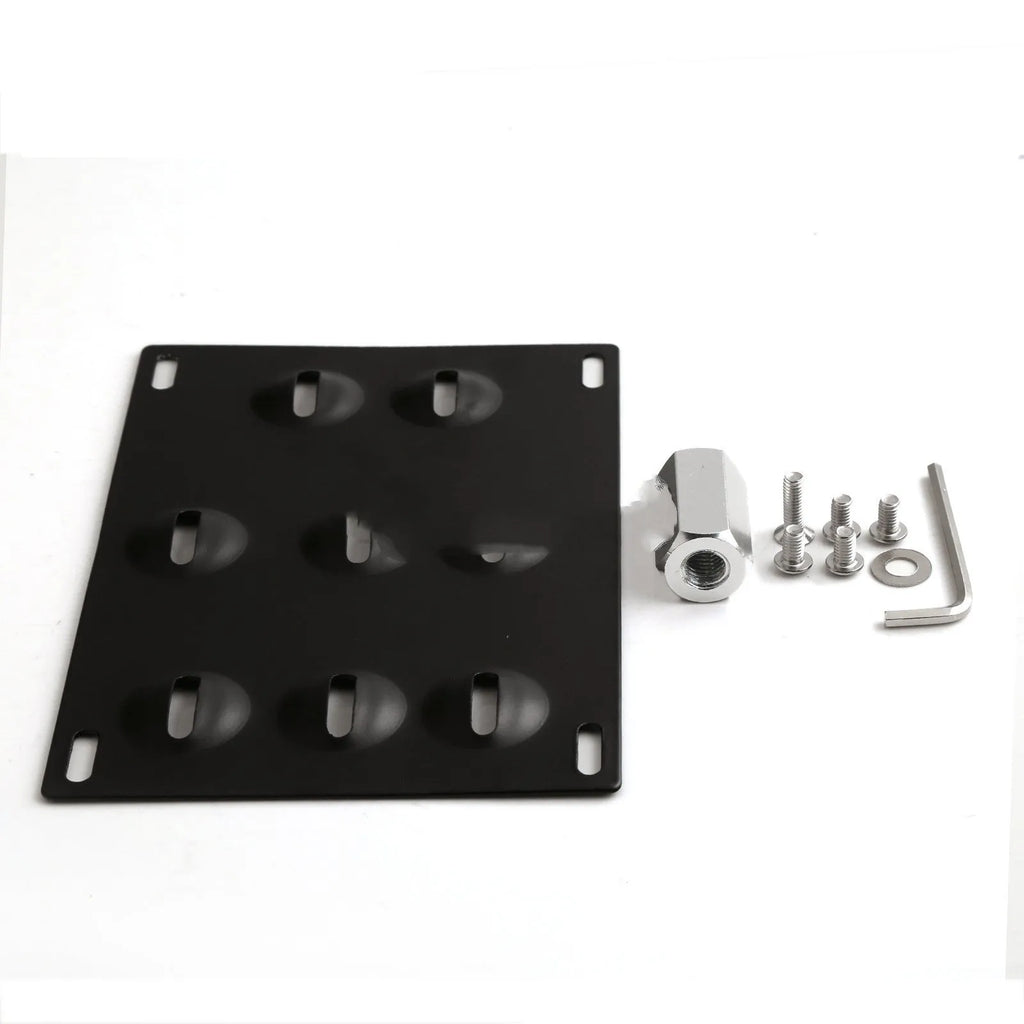 American licence plate frame with trailer rod for car modification on vehicle