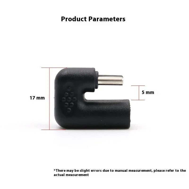 Plastic male to female adapter extension cable with U-bend design and four standard adapters