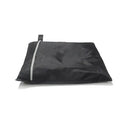 Black outdoor grill cover with silver inner coating, 58x77cm, for barbecue protection