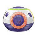 White plastic starry sky night light projector for children with sound machine functions