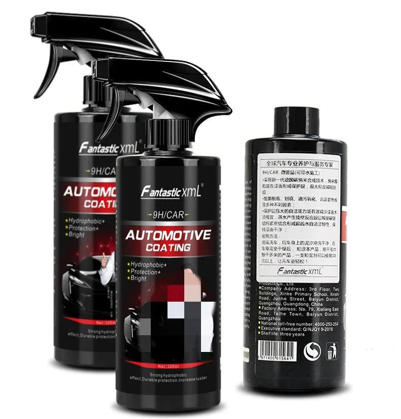500ml automotive coating agent spray bottle with microfiber towel for car paint protection