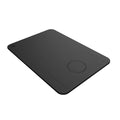 MIWU Wireless Charging Mouse Pad in Black – 300x210x5mm ABS Aluminium Alloy PU Skin Silicone Desk Mat for Qi-Compatible Devices with Charging Feature for Office Work and Home Use, Non-Slip Surface, Slim 5mm Profile