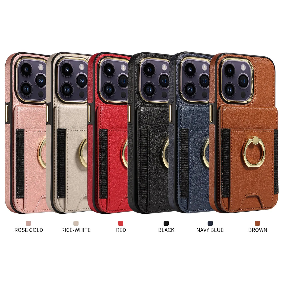 Handmade imitation leather phone case with card slot and magnetic bracket for Apple iPhone