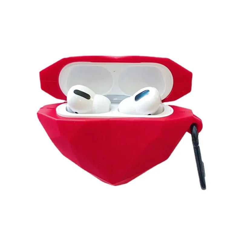 Chinese style love silicone earphone case for AirPods 3 Pro 1 and 2 with cartoon design