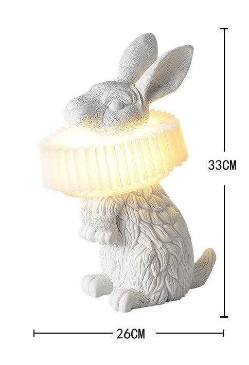 Creative designer simple bedroom table lamp in four posture options with graphic customisation capability
