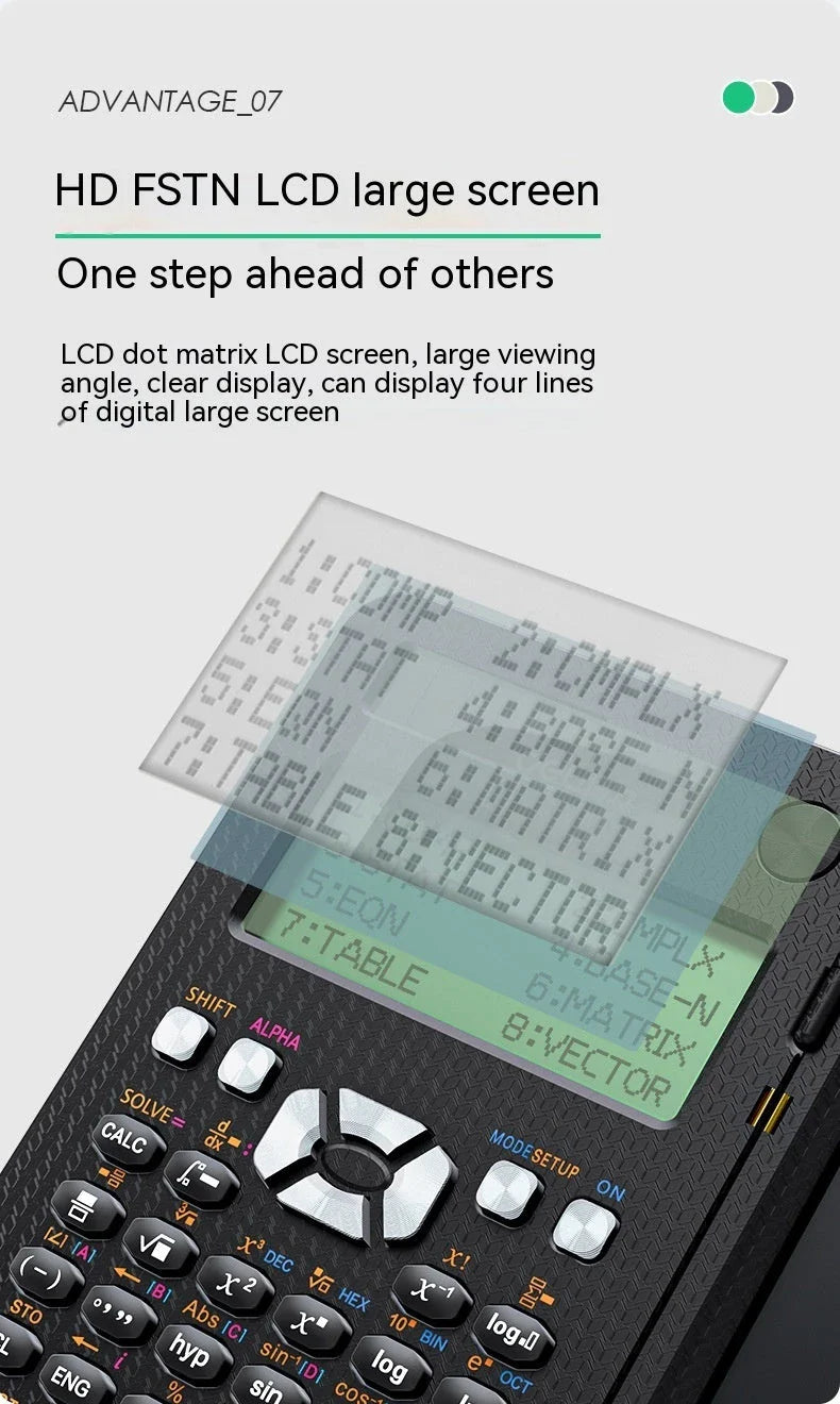 Versatile folding scientific calculator with integrated digital handwriting pad for seamless note-taking and calculations