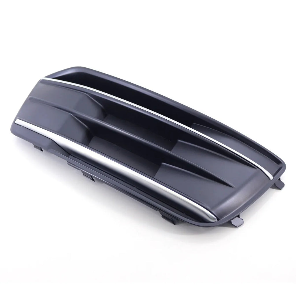 Audi Q5 2018-2022 replacement front bumper lower grille and fog light frame in black ABS plastic