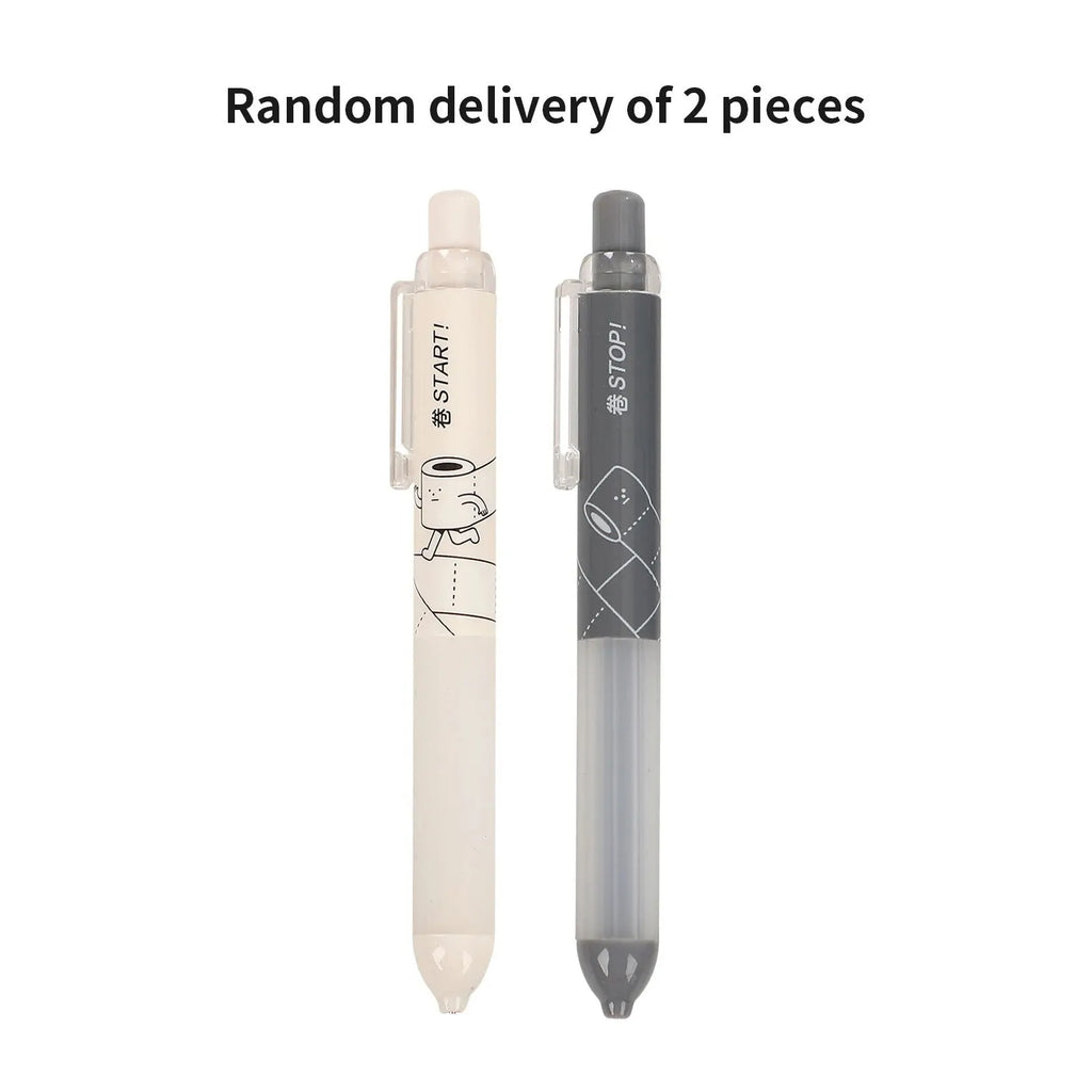 0.5mm HB mechanical pencil with cloud-shaped ergonomic grip in black and white minimalist design