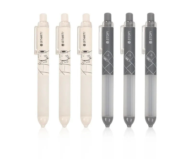 0.5mm HB mechanical pencil with cloud-shaped ergonomic grip in black and white minimalist design