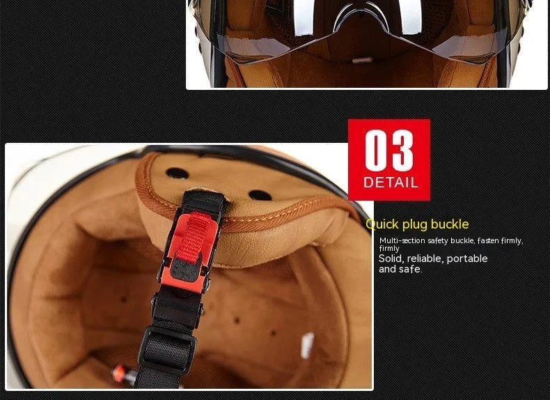 Adult motorcycle half helmet in red, showing ABS plastic shell and open-face design