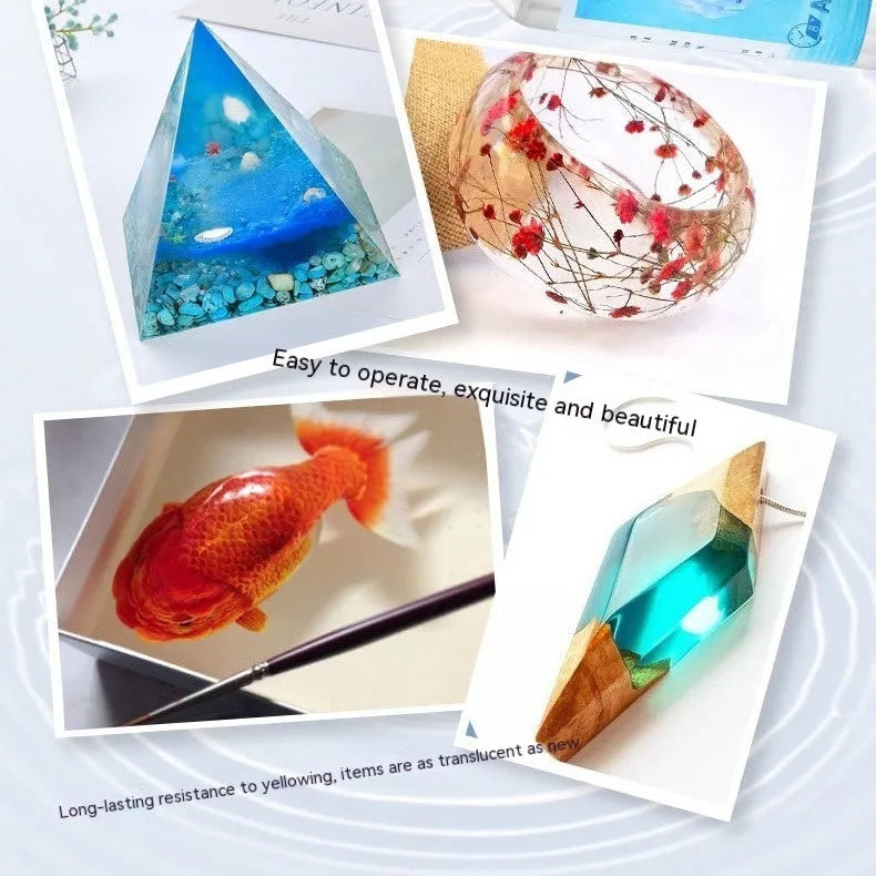 1kg bottle of epoxy resin 31 crystal glue for DIY crafts and ornaments