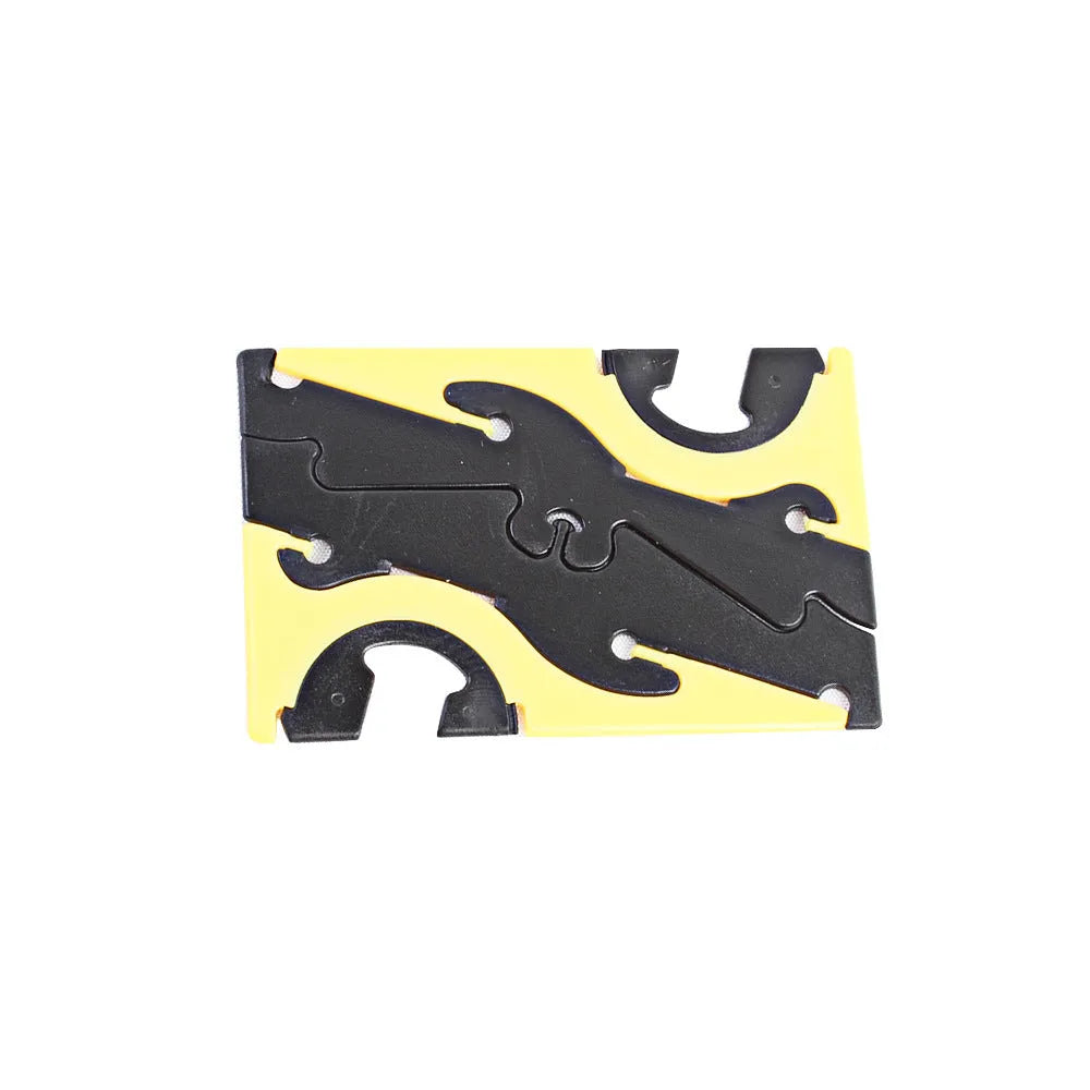 Foldable plastic desktop bracket measuring 8cm x 5cm, available in red, green, yellow, purple and orange