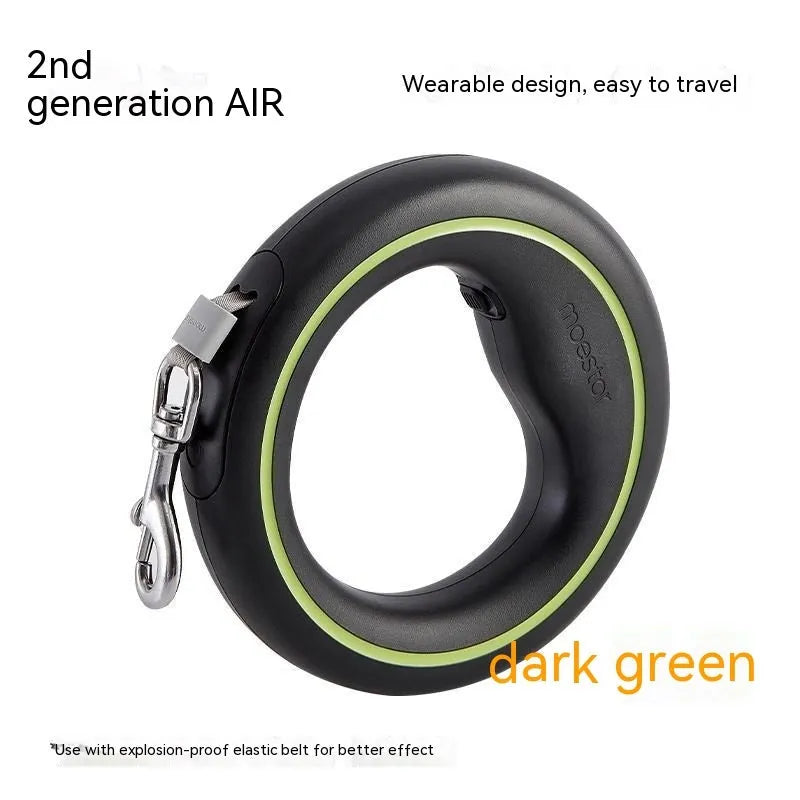 Cute Dog automatic retractable dog leash 3m acrylic handle hand holding rope, black and orange colour option
