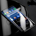 Samsung curved phone hydrogel screen protector in purple packaging with matte finish