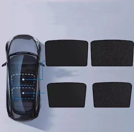 Ice crystal skylight sun visor automotive accessory in silver tape with beige or black pattern options