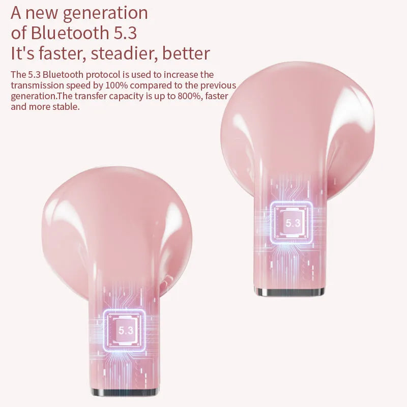K520 rotatable Bluetooth earphones in black, white or pink colours