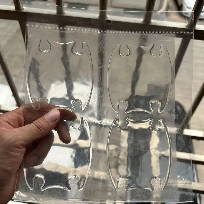 Transparent 3D car door handle bowl protection stickers set of 4 pieces
