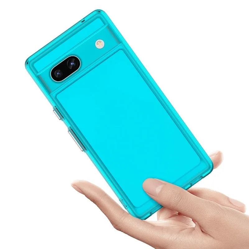 Transparent acrylic TPU phone case for Google Pixel 7, 7 Pro and 7A with magnetic suction and anti-fingerprint surface