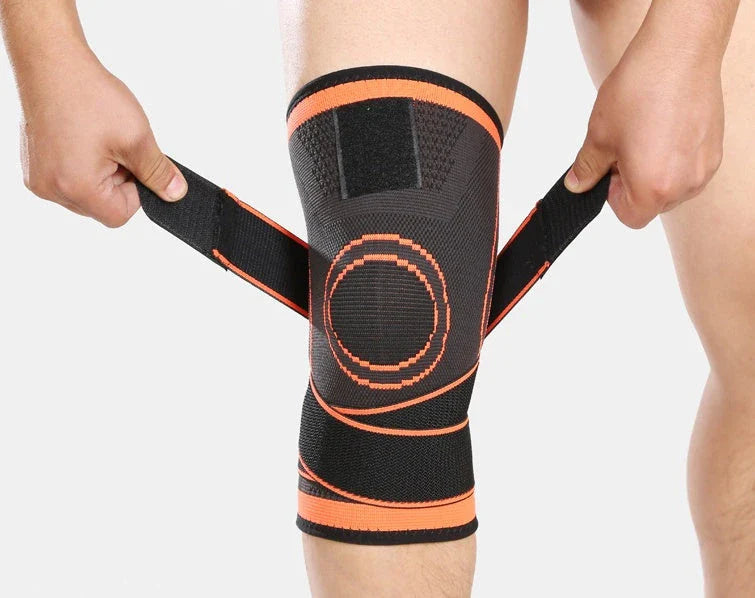 Premium sports knee pads with adjustable straps, breathable fabric, and sturdy construction for injury prevention and high-performance athletics