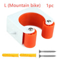Creative bicycle parking buckle in PC polycarbonate for mountain bike and road bike models, available in black