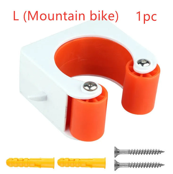 Creative bicycle parking buckle in PC polycarbonate for mountain bike and road bike models, available in black