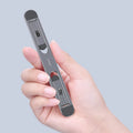 Aluminium alloy laptop stand 216x26mm with silicone pads in silver or dark grey