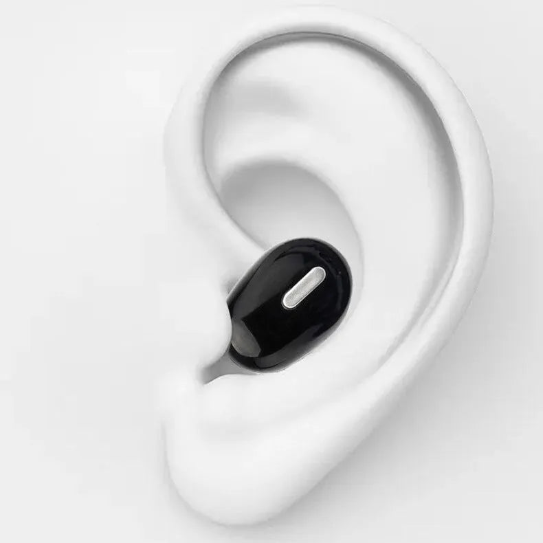X9 mini single-ear Bluetooth headset in black or white with optional charging case