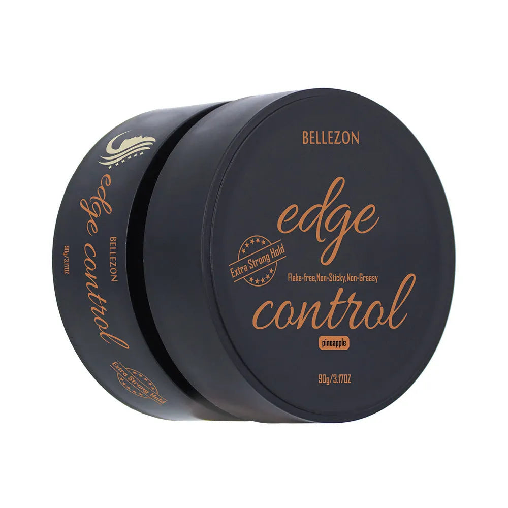 90g peach flavour hair wax for edge control and sideburn styling, non-greasy, 18-hour hold