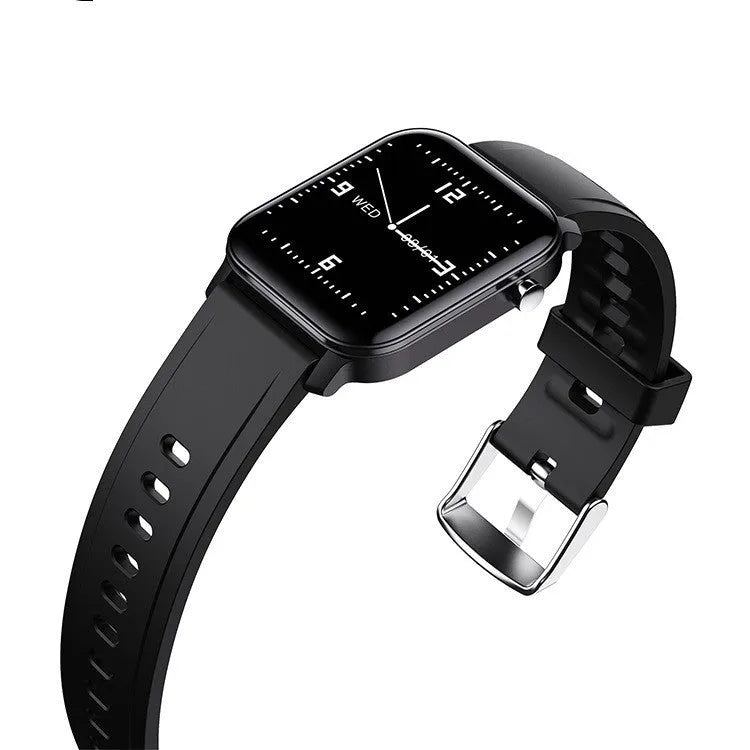 M2 smart bracelet watch with colour screen and black silicone wristband showing display interface