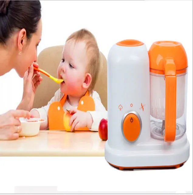 Multi-function baby food processor in light green with steam and blend functions, 190ml capacity, and BPA-free construction