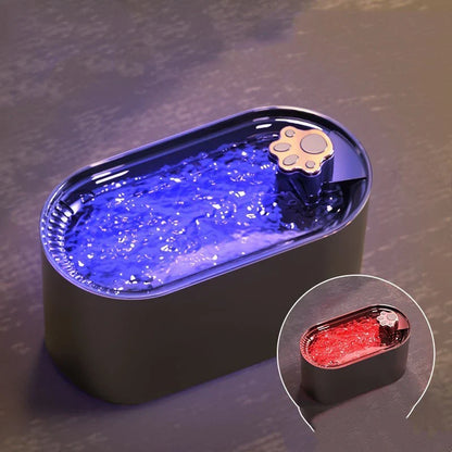 Quiet, Efficient Pet Water Fountain with LED Lights and 3-Liter Capacity for Cats and Dogs