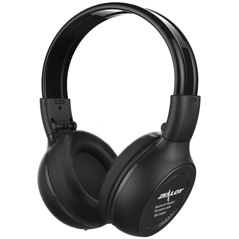 ZEALOT B570 over-ear Bluetooth headphones shown in black, blue, brown, red, and white colour options.