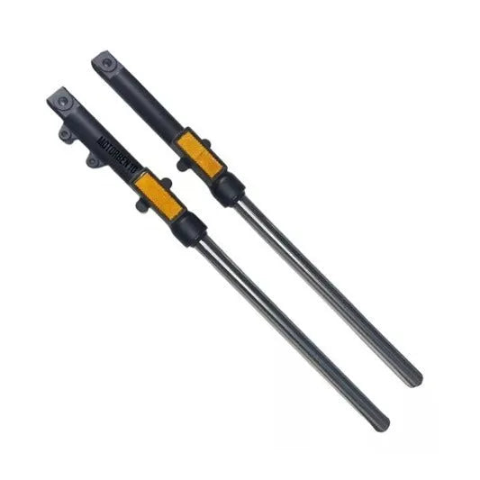 Motorcycle front shock absorber pair for Vento Tornado and Storm 250, 50 cm length, 13 cm width, 5 cm depth, default colour