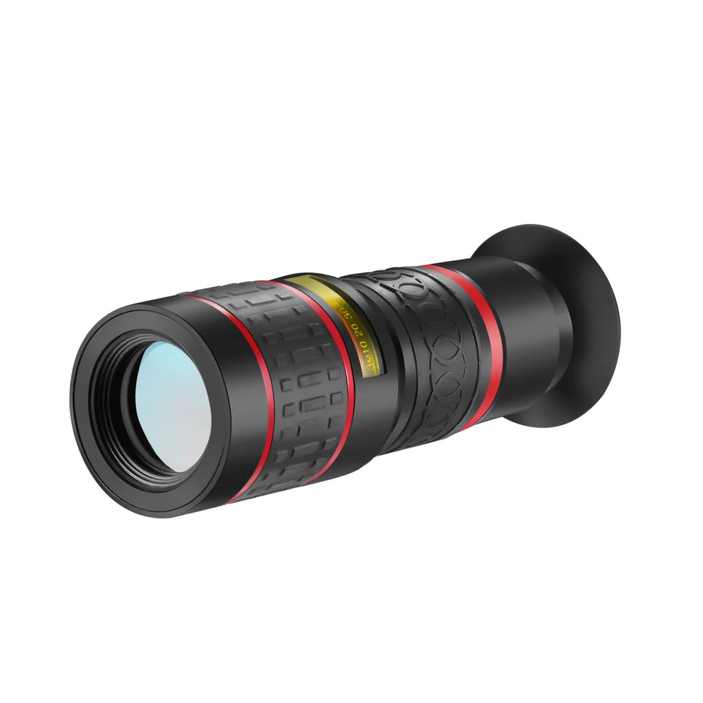 20x magnification cell phone telescope with universal clip attachment for smartphone cameras