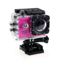 Waterproof sports camera with 2.0 inch LCD screen, 480P resolution, plastic body, in black colour