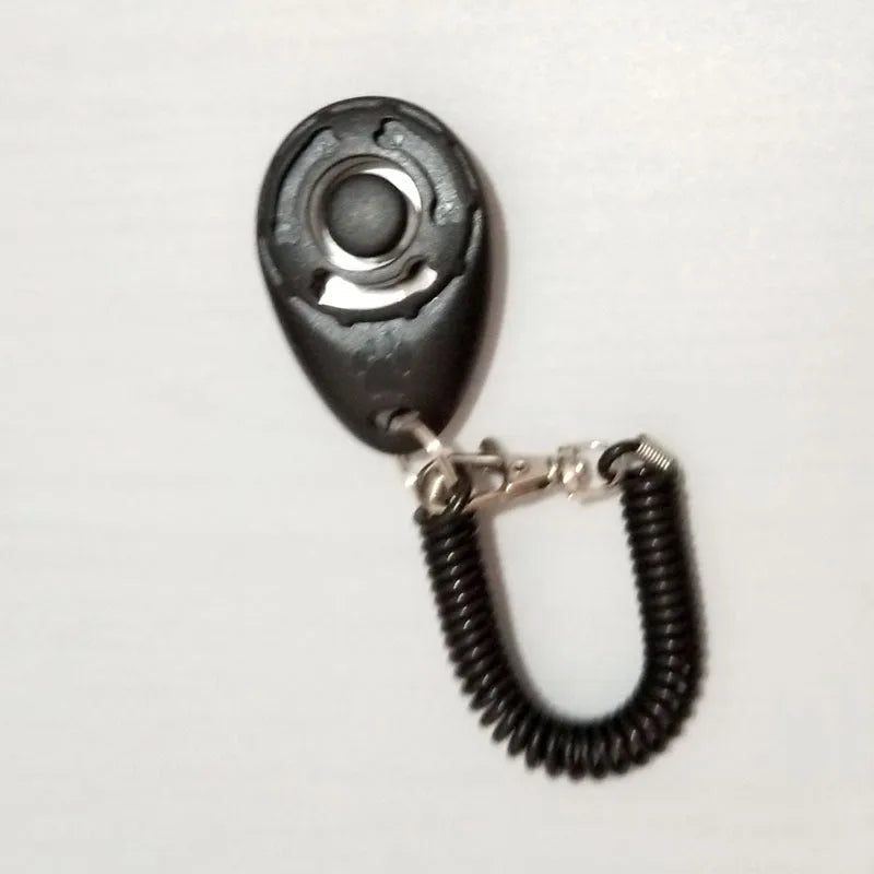 Dog training clicker pet supplies handheld noise maker in multiple colours