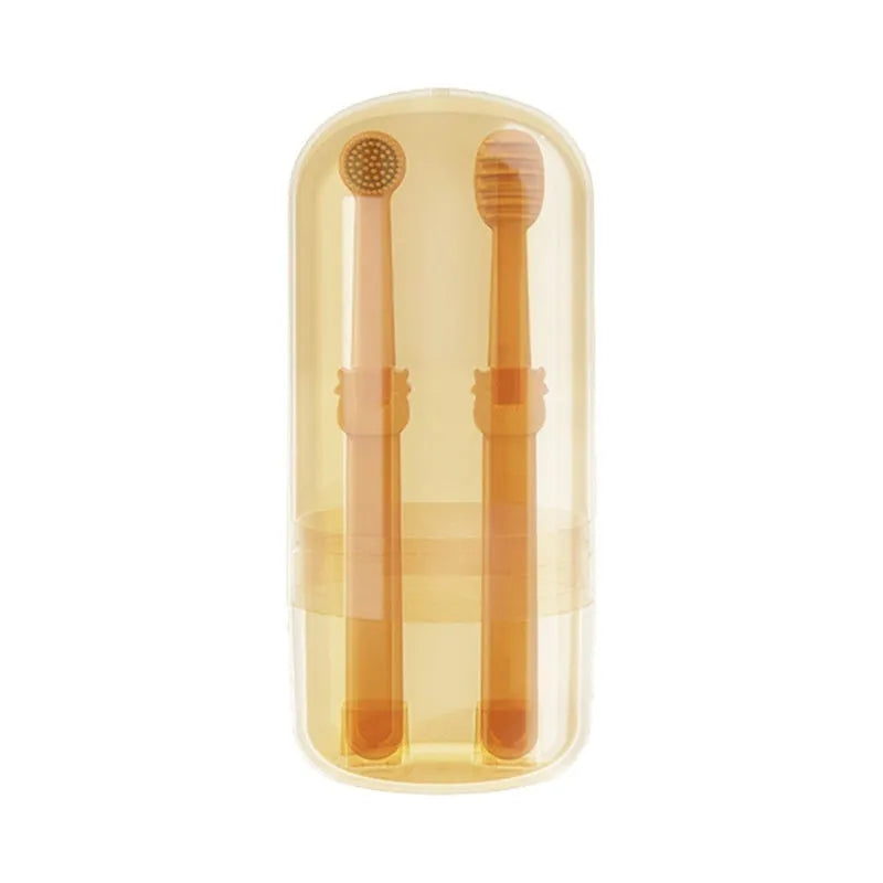 Pet toothbrush set with toothpaste and finger toothbrush options for dogs and cats