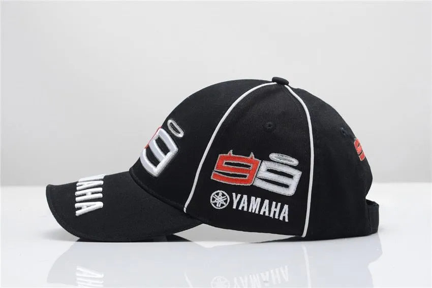 Cotton baseball cap in black with adjustable back strap, unisex style