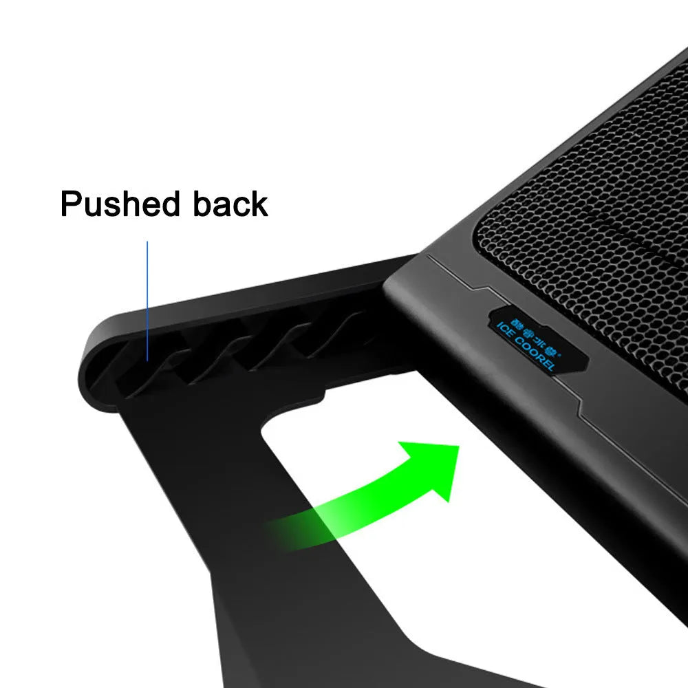 Black metal mesh laptop cooling board with USB cable for ultrabook and notebook air cooling
