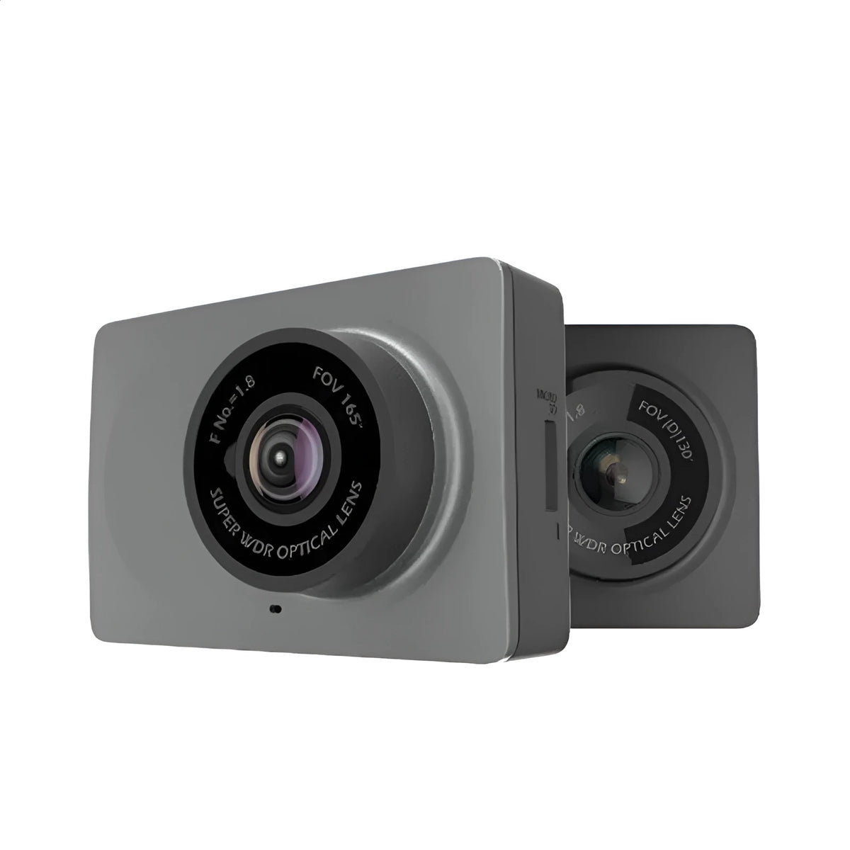 YI Intelligent Driving Recorder black power version, 160° angle, 3 million pixels, 74mm x 19.4mm x 52.4mm, PC/ABS housing