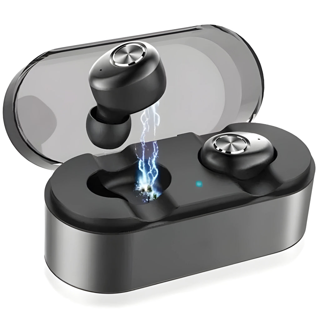 Black wireless Bluetooth over-ear headset for hands-free calling