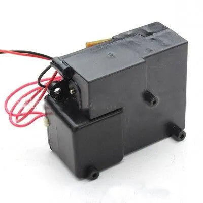 Black RC tank smoke box accessory for 1/16 scale Heng Long and Taigen models