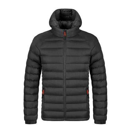 Stylish and warm hooded jacket in various colors for men's cold-weather fashion