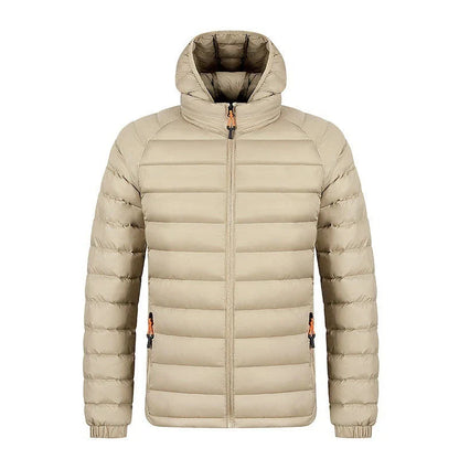 Stylish and warm hooded jacket in various colors for men's cold-weather fashion