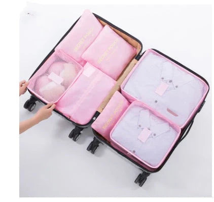 Premium waterproof travel packing cubes in various colors for organized packing and storage